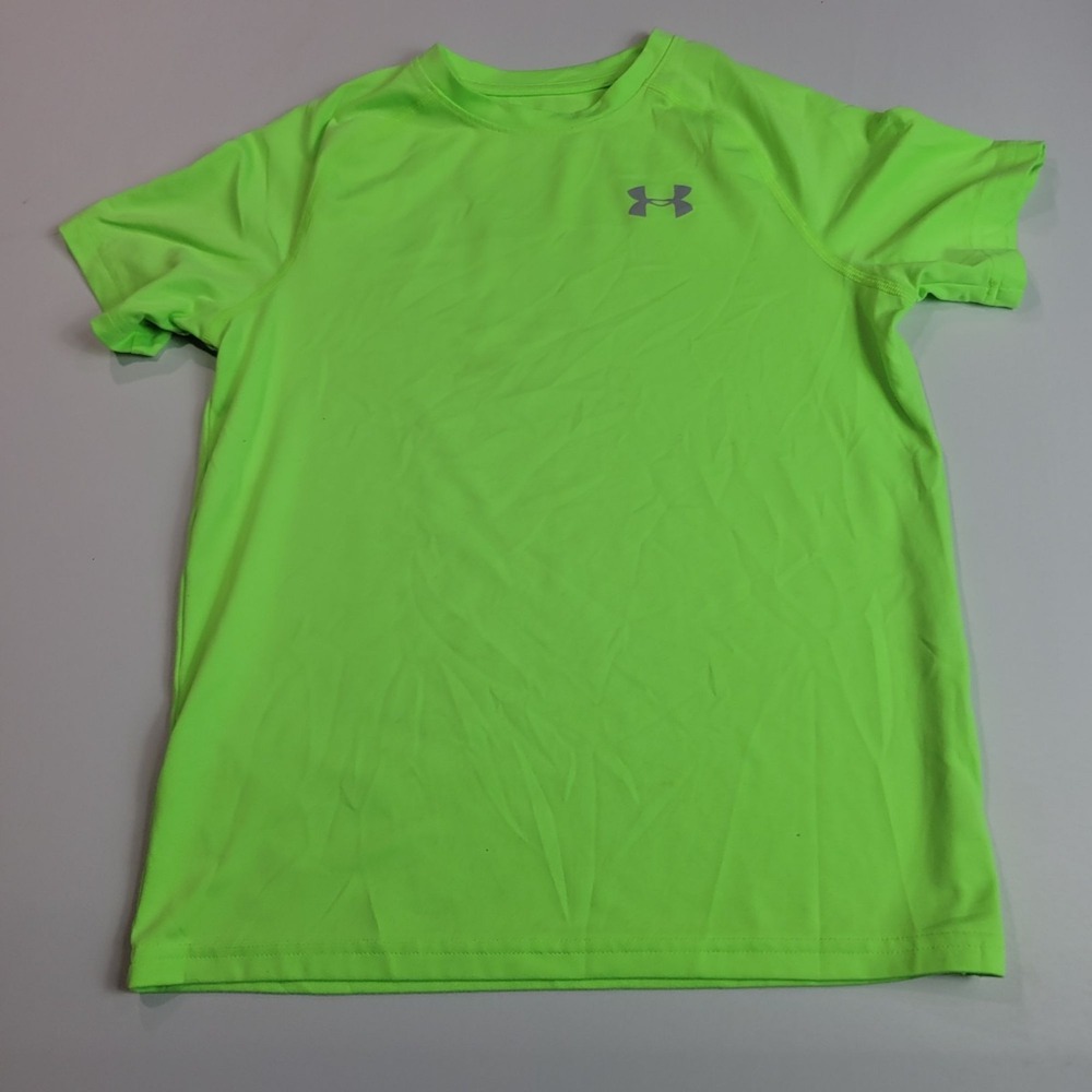 Under Armour Youth HeatGear Loose Fit Neon Green T-Shirt